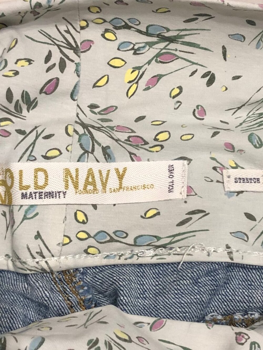 Old Navy Maternity Jeans Stretch Boot Cut Blue Women's Size M - Picture 3 of 13